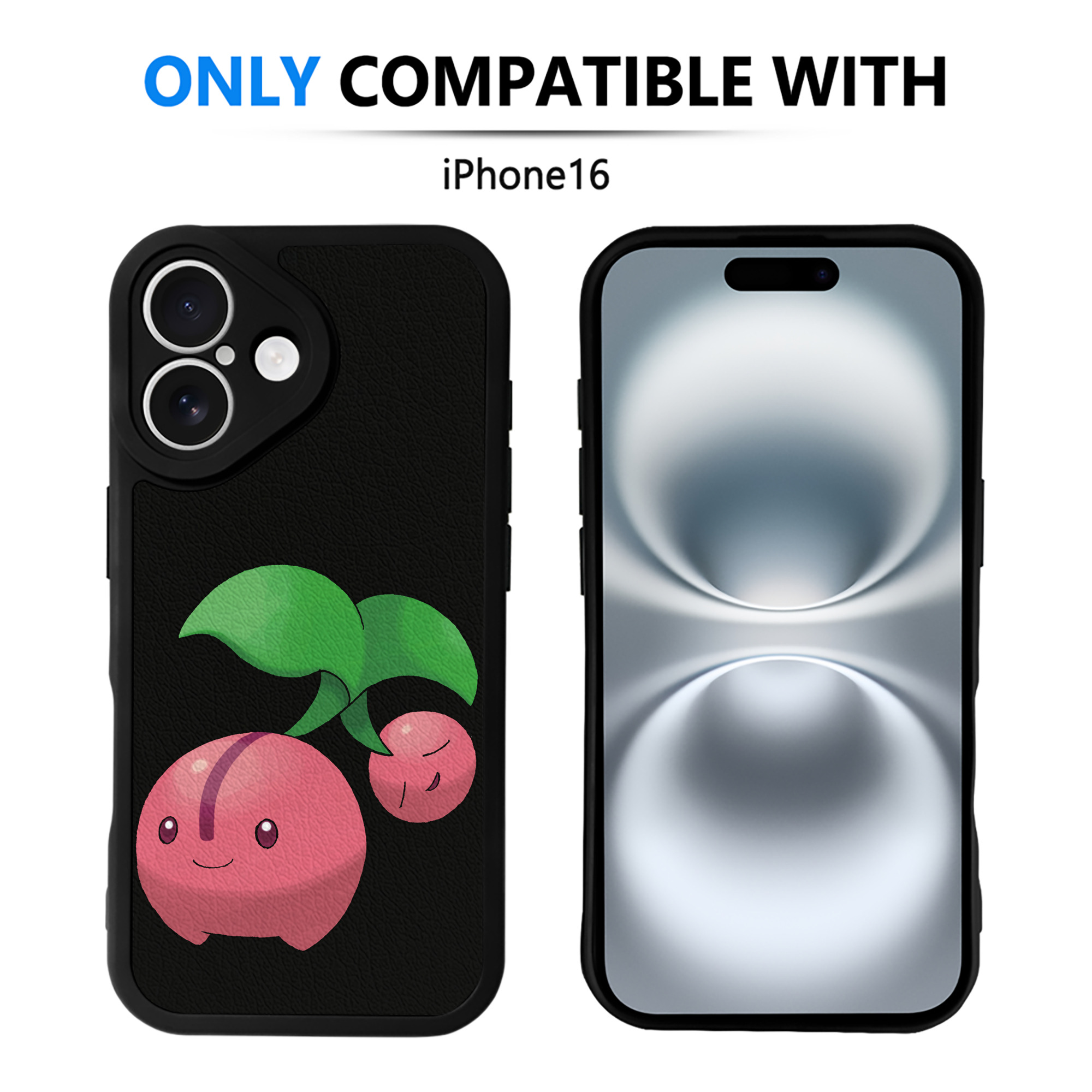 （画像用） ポケットモンスター Pokémon 【iPhone 16シリーズ対応】シリコンスマホケース（レザー調） 材質：シリコン